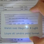 LED card magnifying glass