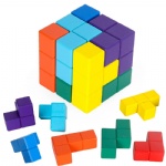 Wooden Soma puzzle cube