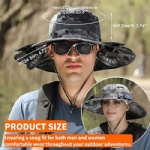 Sun Hat UPF50+ with 2 Built-in Solar Powered Fans